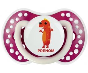 un an anniversaire style 5 + prénom : 0/6 mois - Fuchsia phosphorescente embout Lovi Dynamic
