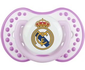 Real madrid + prénom : 0/6 mois - Blanc-mauve classique embout Lovi Dynamic