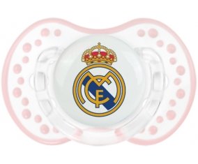 Real madrid + prénom : 0/6 mois - Retro-blanc-rose-tendre classique embout Lovi Dynamic