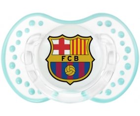 FC Barcelone + prénom : 0/6 mois - Retro-blanc-lagon classique embout Lovi Dynamic