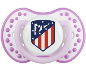 Club Atlético de Madrid + prénom : 0/6 mois - Blanc-mauve classique embout Lovi Dynamic