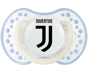 Juventus Football Club + prénom : 0/6 mois - Blanc-cyan classique embout Lovi Dynamic