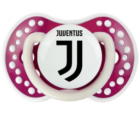 Juventus Football Club + prénom : 0/6 mois - Fuchsia phosphorescente embout Lovi Dynamic