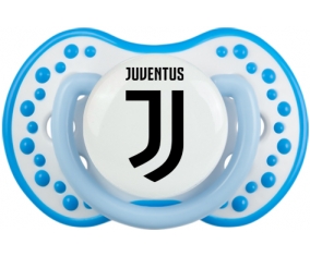 Juventus Football Club + prénom : 0/6 mois - Blanc-bleu phosphorescente embout Lovi Dynamic