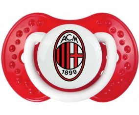 Ac Milan + prénom : 0/6 mois - Blanc-rouge classique embout Lovi Dynamic