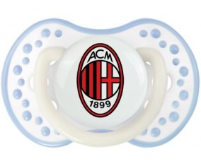 Ac Milan + prénom : 0/6 mois - Blanc-cyan classique embout Lovi Dynamic