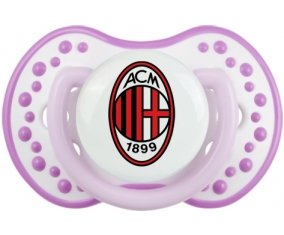 Ac Milan + prénom : 0/6 mois - Blanc-mauve classique embout Lovi Dynamic