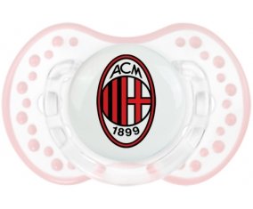 Ac Milan + prénom : 0/6 mois - Retro-blanc-rose-tendre classique embout Lovi Dynamic