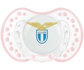 Società Sportiva Lazio + prénom : 0/6 mois - Retro-blanc-rose-tendre classique embout Lovi Dynamic