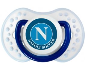 Napoli Soccer + prénom : 0/6 mois - Marine-blanc-bleu classique embout Lovi Dynamic