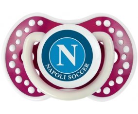 Napoli Soccer + prénom : 0/6 mois - Fuchsia phosphorescente embout Lovi Dynamic