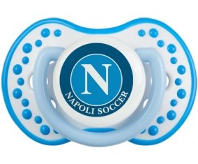 Napoli Soccer + prénom : 0/6 mois - Blanc-bleu phosphorescente embout Lovi Dynamic