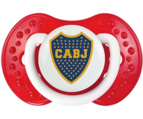 Club Atlético Boca Juniors + prénom : 0/6 mois - Blanc-rouge classique embout Lovi Dynamic
