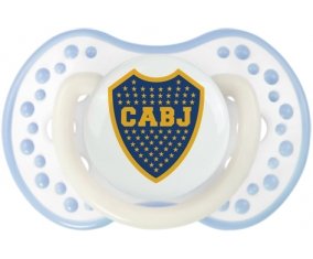 Club Atlético Boca Juniors + prénom : 0/6 mois - Blanc-cyan classique embout Lovi Dynamic