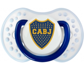 Club Atlético Boca Juniors + prénom : 0/6 mois - Marine-blanc-bleu classique embout Lovi Dynamic