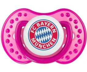 FC Bayern Munchen + prénom : 0/6 mois - Rose classique embout Lovi Dynamic