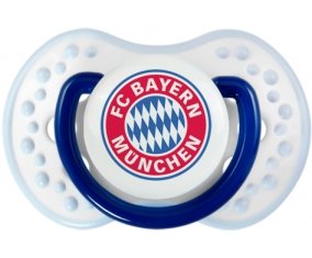FC Bayern Munchen + prénom : 0/6 mois - Marine-blanc-bleu classique embout Lovi Dynamic