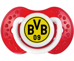 BV 09 Borussia Dortmund + prénom : 0/6 mois - Blanc-rouge classique embout Lovi Dynamic