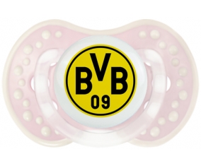 BV 09 Borussia Dortmund + prénom : 0/6 mois - Retro-rose-tendre classique embout Lovi Dynamic