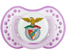 Benfica Lisbonne + prénom : 0/6 mois - Blanc-mauve classique embout Lovi Dynamic