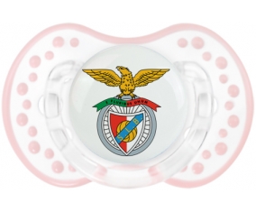 Benfica Lisbonne + prénom : 0/6 mois - Retro-blanc-rose-tendre classique embout Lovi Dynamic