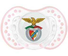 Benfica Lisbonne + prénom : 0/6 mois - Retro-blanc-rose-tendre classique embout Lovi Dynamic