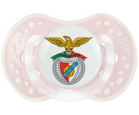 Benfica Lisbonne + prénom : 0/6 mois - Retro-rose-tendre classique embout Lovi Dynamic