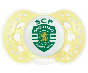 Sporting Clube de Portugal + prénom : 0/6 mois - Trendy-jaune classique embout Lovi Dynamic
