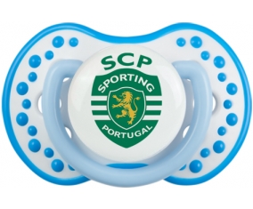 Sporting Clube de Portugal + prénom : 0/6 mois - Blanc-bleu phosphorescente embout Lovi Dynamic