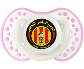 Espérance sportive de tunis + prénom : 0/6 mois - Blanc-rose phosphorescente embout Lovi Dynamic