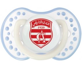 Club Africain + prénom : 0/6 mois - Blanc-cyan classique embout Lovi Dynamic