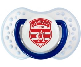 Club Africain + prénom : 0/6 mois - Marine-blanc-bleu classique embout Lovi Dynamic