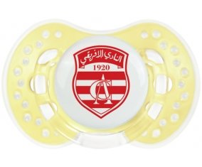 Club Africain + prénom : 0/6 mois - Trendy-jaune classique embout Lovi Dynamic