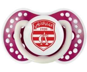 Club Africain + prénom : 0/6 mois - Fuchsia phosphorescente embout Lovi Dynamic