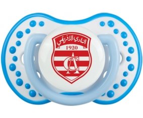 Club Africain + prénom : 0/6 mois - Blanc-bleu phosphorescente embout Lovi Dynamic