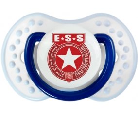Étoile sportive du sahel + prénom : 0/6 mois - Marine-blanc-bleu classique embout Lovi Dynamic