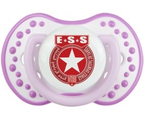 Étoile sportive du sahel + prénom : 0/6 mois - Blanc-mauve classique embout Lovi Dynamic