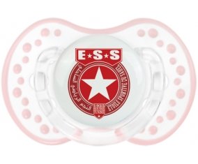 Étoile sportive du sahel + prénom : 0/6 mois - Retro-blanc-rose-tendre classique embout Lovi Dynamic