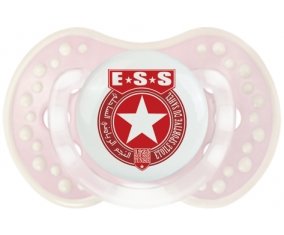 Étoile sportive du sahel + prénom : 0/6 mois - Retro-rose-tendre classique embout Lovi Dynamic