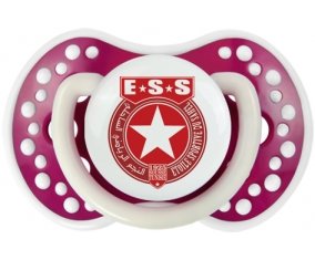 Étoile sportive du sahel + prénom : 0/6 mois - Fuchsia phosphorescente embout Lovi Dynamic