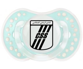 Club sportif sfaxien + prénom : 0/6 mois - Retro-turquoise-lagon classique embout Lovi Dynamic