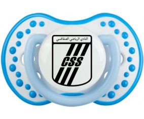 Club sportif sfaxien + prénom : 0/6 mois - Blanc-bleu phosphorescente embout Lovi Dynamic