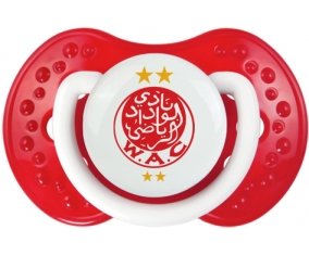 Wydad Athletic Club + prénom : 0/6 mois - Blanc-rouge classique embout Lovi Dynamic
