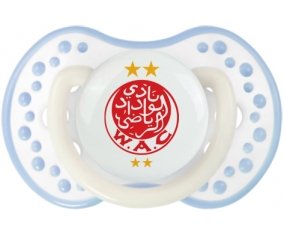 Wydad Athletic Club + prénom : 0/6 mois - Blanc-cyan classique embout Lovi Dynamic