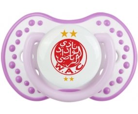 Wydad Athletic Club + prénom : 0/6 mois - Blanc-mauve classique embout Lovi Dynamic