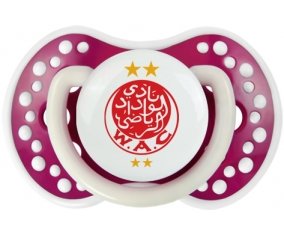 Wydad Athletic Club + prénom : 0/6 mois - Fuchsia phosphorescente embout Lovi Dynamic