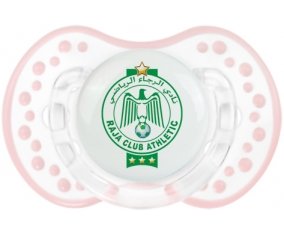 Raja Club Athletic + prénom : 0/6 mois - Retro-blanc-rose-tendre classique embout Lovi Dynamic