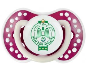 Raja Club Athletic + prénom : 0/6 mois - Fuchsia phosphorescente embout Lovi Dynamic