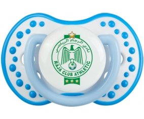 Raja Club Athletic + prénom : 0/6 mois - Blanc-bleu phosphorescente embout Lovi Dynamic