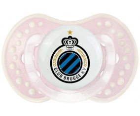 Club Brugge KV + prénom : 0/6 mois - Retro-rose-tendre classique embout Lovi Dynamic
